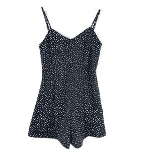 Zara Polkadot adjustable strap playsuit S